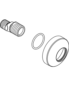 Ideal Standard S-Anschluß, 1 Paar MELANGE, kpl., A962076AA Chrom